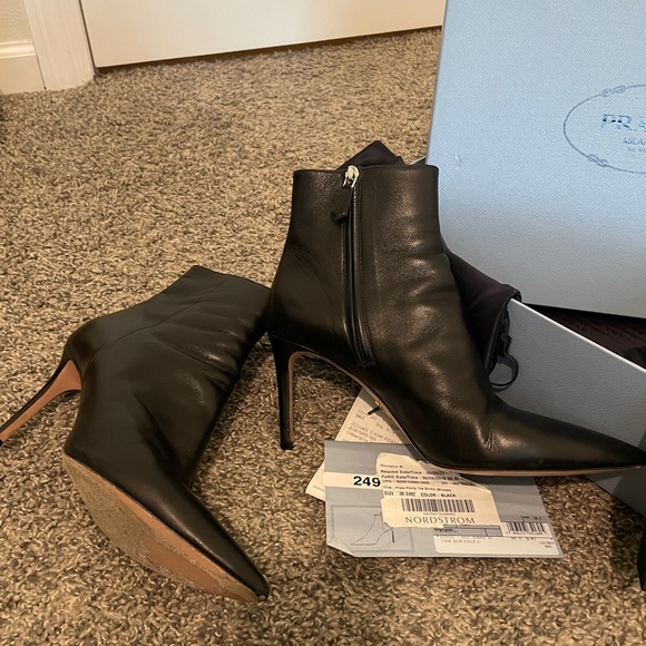 EUC PRADA ankle stiletto bootie - Picture 3 of 5